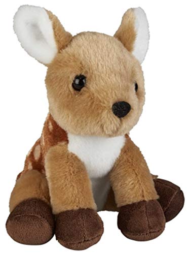 Peluche cerf assis 18 cm le compagnon tendre des nuits
