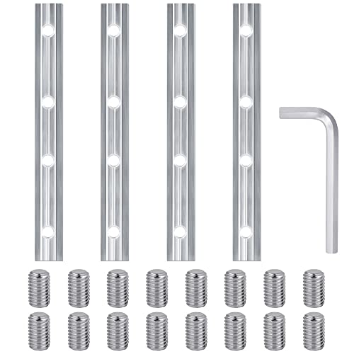Preisvergleich Produktbild QINERSAW 4 Stück Alu Streckenverbinder 45x45 Aluprofil Verbinder Aluminiumprofil Verbinder Aluminium Streckenverbinder Konstruktionsprofile Verbinder mit 16 Schrauben und 1 x Schraubenschlüssel