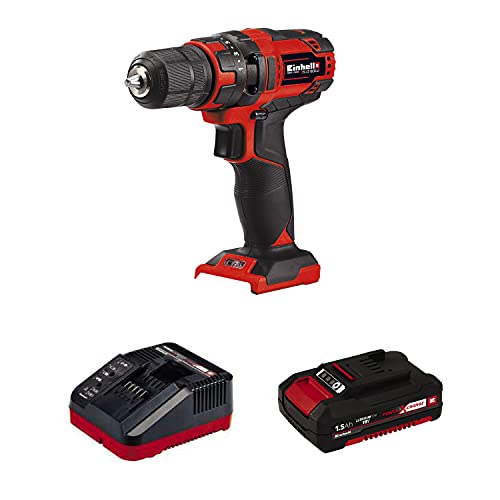 Einhell Te-Cd Power X-Change 18-Volt Cordless 3/8-Inch Variable Speed Drill/Driver, W/ 310 In-Lbs Torque, 20+1 Torque Settings, 550-Rpm Max, Led Light #TOP11