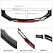 Front Bumper Lip Chin Spoiler Splitter Glossy Black W/Red Diffuser Protector Air Dam Body Kit Compatible with 1997-2004 F-Series,2006-2011 Honda Civic and More