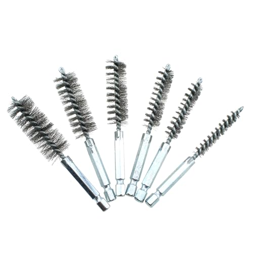 Image of 6PCS Stainless Steel Cleaning Brush for Drill Impactors Polishing and Deburring Pipe Brush for Electric Drills Impact Drivers Mould Grinding Machines
