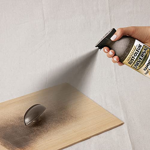 Image of Rust-Oleum 245218-6PK Universal All Surface Hammered Spray Paint, 12 oz, Brown, 6 Pack