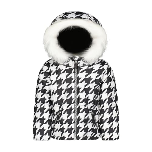 Image of Jessica Simpson Girls' Two-piece Insulated Winter Snowsuit With Hooded Jacket and Ski Bib Overalls