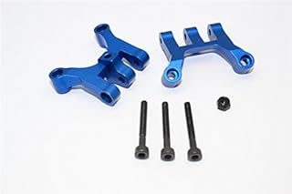 GPM For Vaterra K5 Blazer Ascender Upgrade Parts Aluminum Front/Rear Gear Box Mount - 2Pcs Set Blue