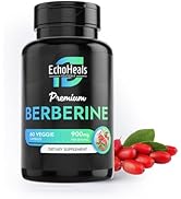 EchoHeals CEUTICALS Berberine Supplement - Natural Plant-Based with Ceylon Cinnamon, Turmeric, Pi...