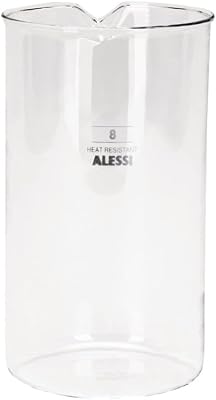 Alessi 35741 - Ersatzkaraffe für Kaffeemaschine 9094, aus Glas