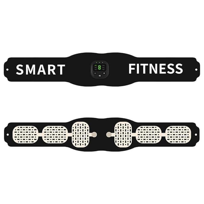 TENZ HUB Weight Loss Abdomen Waist for Fitness Belt Abdominal Smart Home Men Exercise Women USB Training of Black Charging-image-48