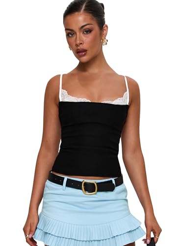 Princess Polly Renaissance Corset Lace Top Black/White