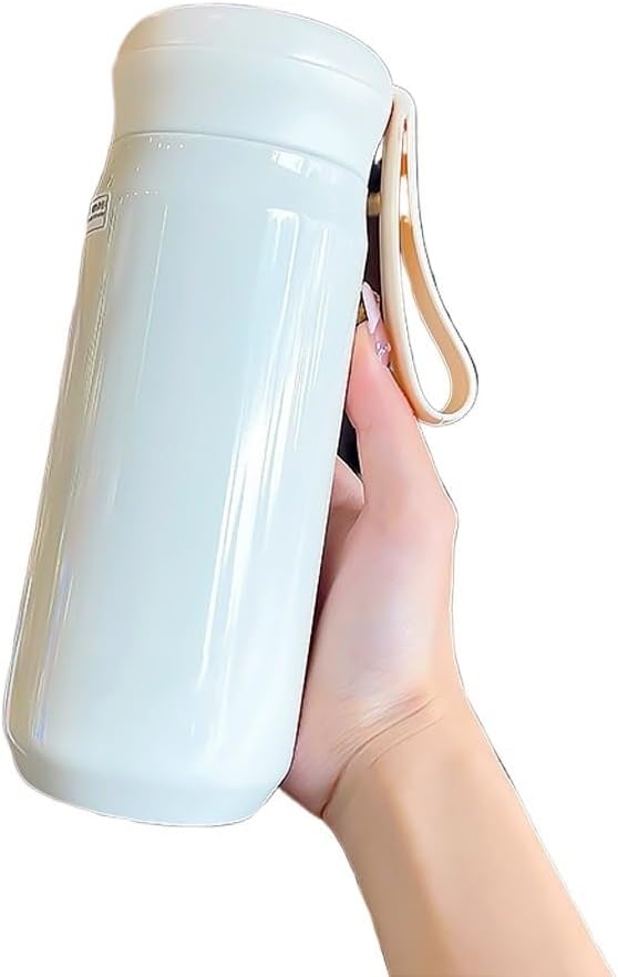 Bottle Portable Milk Coffee Insulated Cup Leak Proof Flasks For Outdoor Travel(Black)