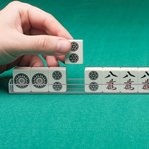 LALAFINA Mini Mahjong Tile Rack 4 piezas miniatura 4