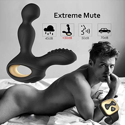 Rechargeable Vibrating Stimulator Plug 9 Stimulation Patterns, Male Postate Massager for Man Wireless