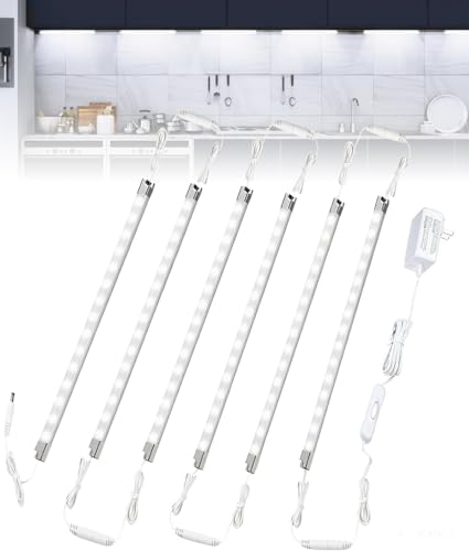 Cefrank Led Light Strips Kit, (6) 12&rsquo;&rsquo; Linkable Light Bars + Rocker Switch + UL Power Adapter...