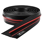 shinfly Garage Door Seal 3m - DIY Rubber Garage Door Draught Excluder - Flood Barriers for Garage Threshold Seal, Prevents Rainwater, Leaves, and Bugs