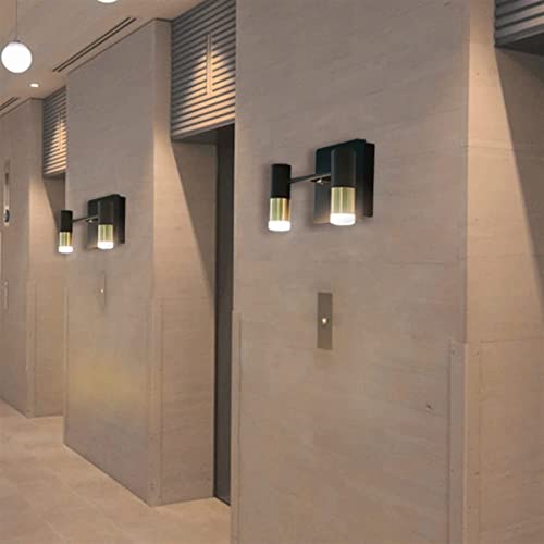 Lámpara de lectura ajustable de doble cabezal y luz LED para pared de pasillo 3