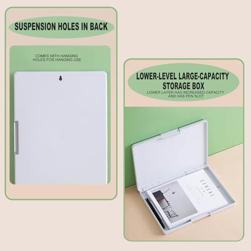 Portapapeles con escritura suave y panel superior transparente visible 6