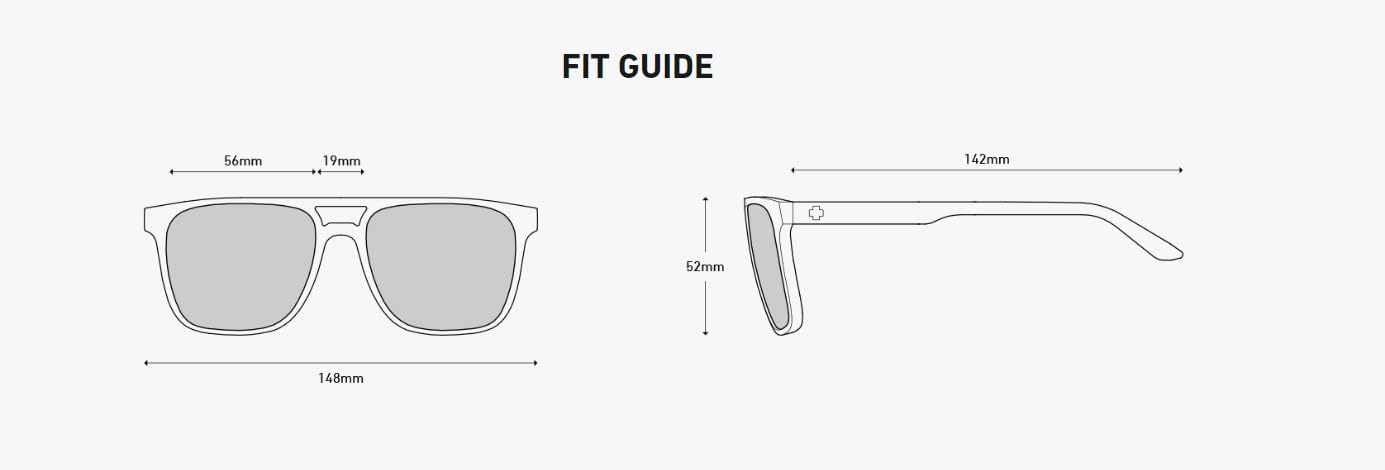 Spy Optic Czar Sunglasses Matte Black with Polarized Happy Boost Ice Blue Spectra Mirror Lens