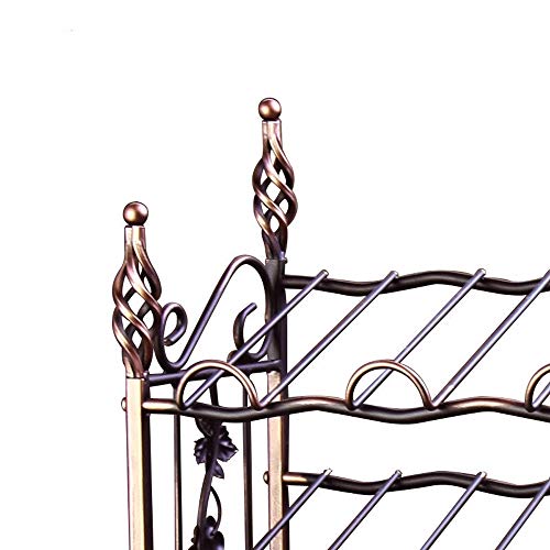 Soporte para vino metálico 12 botellas bronce miniatura 4