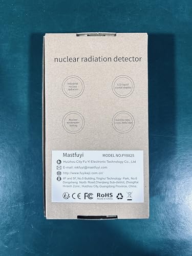 Mastfuyi Dosímetro de Radiação Nuclear com Contador Geiger, Detector de Radiação Nuclear Recarregáve