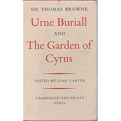Urne Burial and The Garden of Cyrus