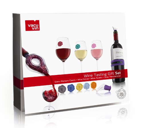 Kit Vinho Servir Vacu Vin Com 12 Peças, Etna 395180, Multicor Etna Multicor