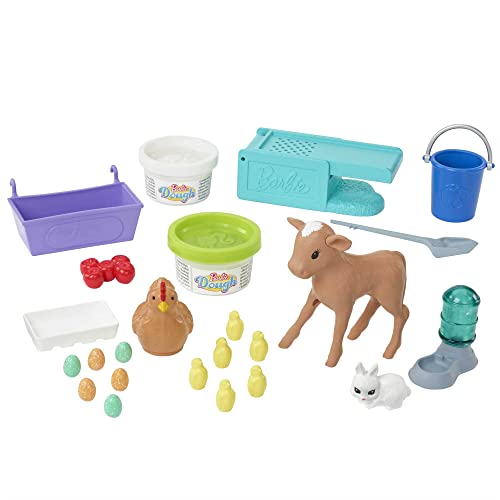 Muñeca Barbie con set de juego Granja y Animales miniatura 3