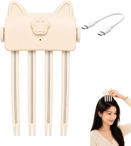 Wireless Heated Volumizing Root Lift Clip, 2 Heat Settings Portable Rechargeable Volumizing Styling Tool Flat Fine Hair Travel