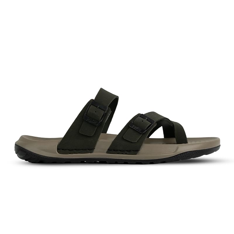 Image of Jogger Super Soft 52118 Men's Sandals | Double Strap Buckle Design | Low-Density Cushioned Footbed | Water-Resistant Comfortable Footwear for Daily Wear