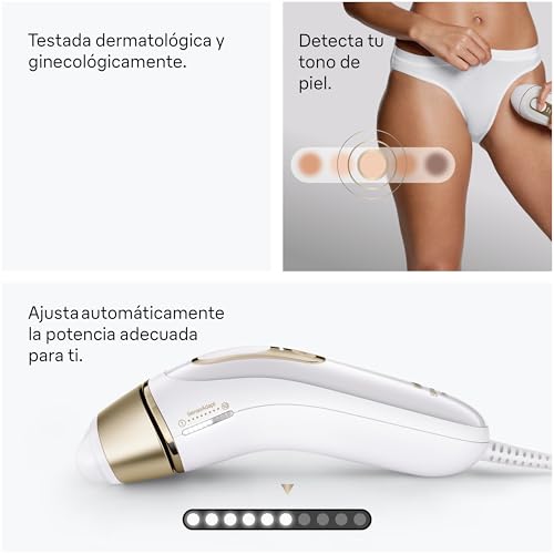 Miniatura 6 de Braun Depiladora Luz Pulsada Silk·expert Pro 5, PL5321, Blanco/Oro