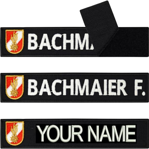 Namensschild MIT KLETT 135 Mm -Rettungsassistent Namensband Feuerwehr Bundeswehr
