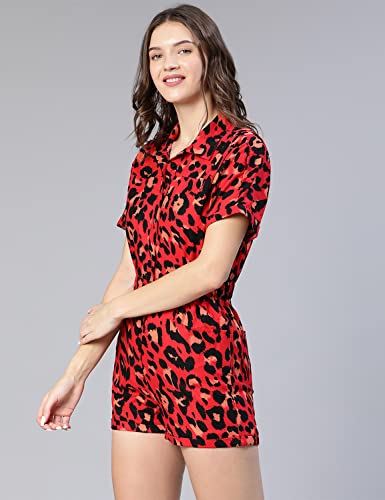 oxolloxo red cotton jumpsuit – image 3
