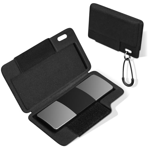 SARLAR Heart Monitor Case for Alivecor KardiaMobile 6L/6L Max/1-Lead Models Premium EVA Hard Shell Pouch with Carabiner and Lanyard KardiaMobile EKG/Personal Monitor Case with Easy Access - Black