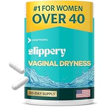 VoomVaya Slippery Vaginal Dryness Relief for Women Over 40 Vaginal Moisturizer with Slippery Elm for Women to Support Vaginal Moisture 60 Capsules