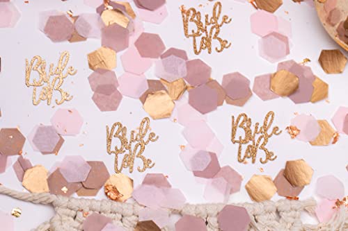 Bridal Shower Table Decorations, Bride To Be Confetti, Boho Bridal Shower, Wedding Shower Decor, 540 Pieces(Pink And Copper, Bride To Be) #TOP3