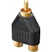 Produktbild Dynavox Cinch-Adapter vergoldet, 2X Kupplung auf 1x Stecker, Schwarz