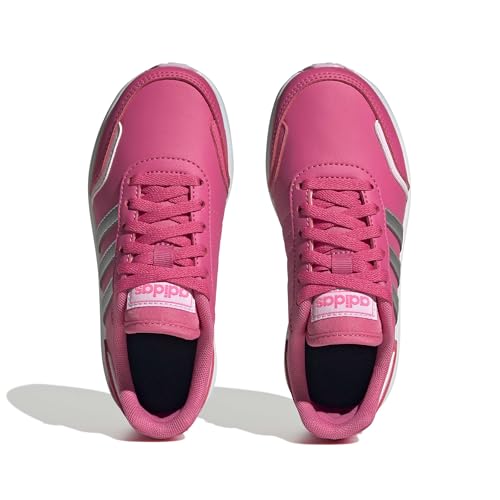 adidas Vs Switch 3 Lifestyle Running Lace Shoes Mixte Enfant Chaussures de Course, Pulse Magenta/Silver met/Orchid Fusion, 38 2/3 EU