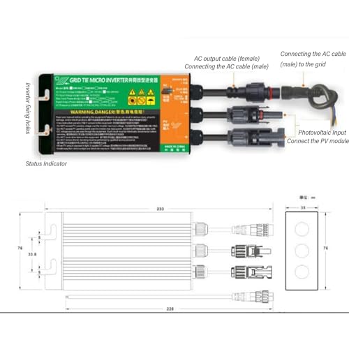 Inversor solar 500W evita sobrecargas con proteccion de voltaje y corriente en aluminio 4