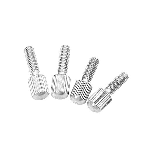 M2-M6 304 Vis en acier inoxydable moletées petite tête vis de pouce à la main Serrer les vis de verrouillage M3 (5Pcs), 10mm Cover