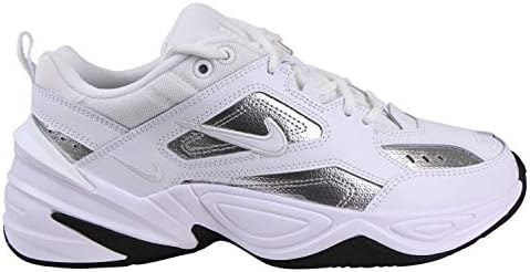 nike tekno white silver
