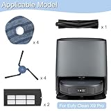 EATBALE X9 Pro Replacement Parts for Eufy Clean X9 Pro Robot Vacuum Cleaner with 1 Main Brush, 2 Hepa Filters, 4 Side Brushes, 4 Mop Cloths Attachment Roller Brush Edge Brush Wipe Accessories Kit - Image 2