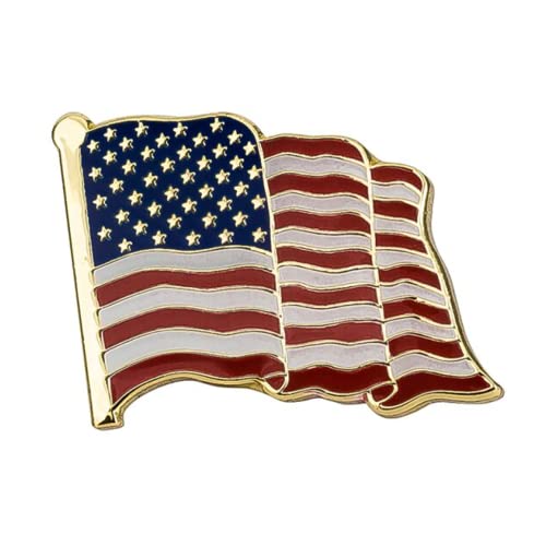 United States of America USA Diplomat Flag Metal Enamel Pin Badge – Stars & Stripes Lapel Brooch 2.4 x 2 cm – Patriotic National Symbol for Events & Travel