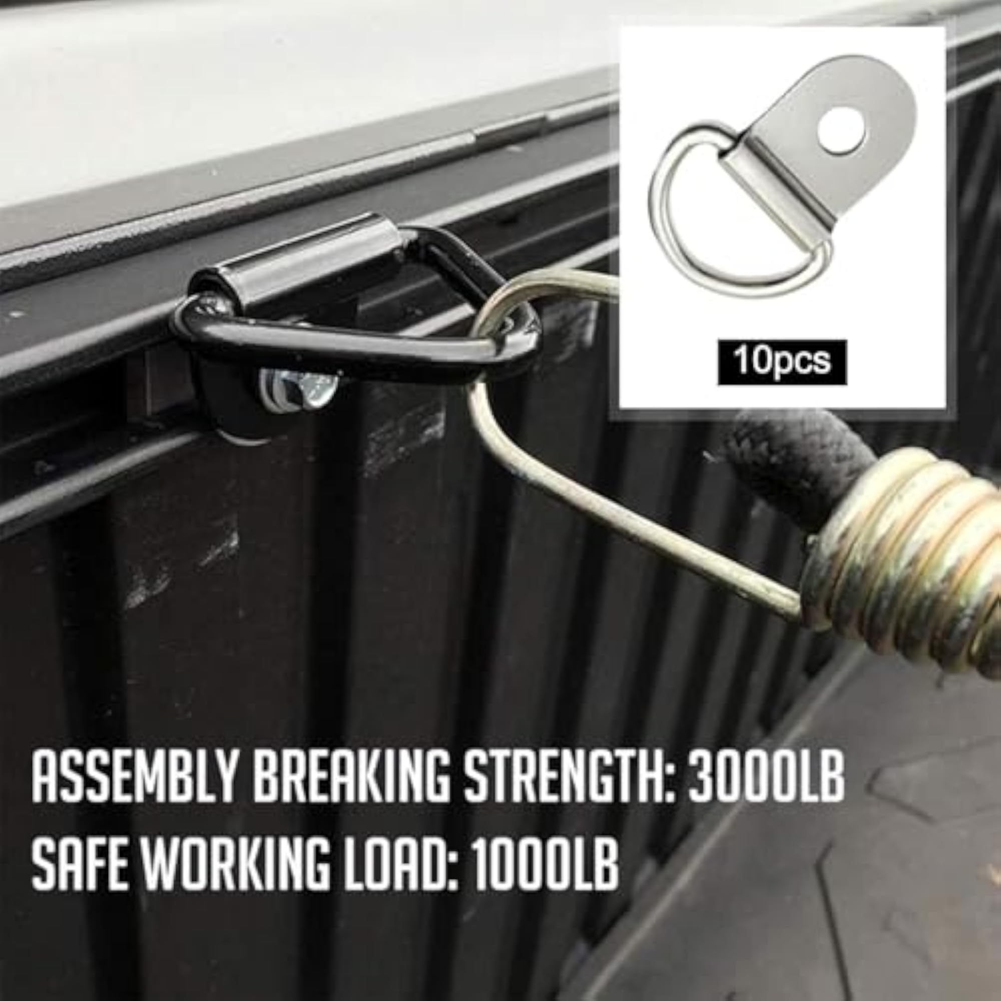 10pc D Rings for Trailers and Yachts