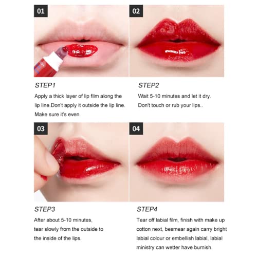 6 Colors Lip Stain Gloss Tattoo Magic Color Peel Off Mask Tint Long Lasting Waterproof Lip Gloss Venicare #TOP3