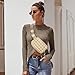 Gitus Trending Gifts for Women Puffer Crossbody Bags for Women Belt Bag Fanny Pack with Adjustable Straps Lightweight Quilted Puffy Bag Woman Gifts (Beige)