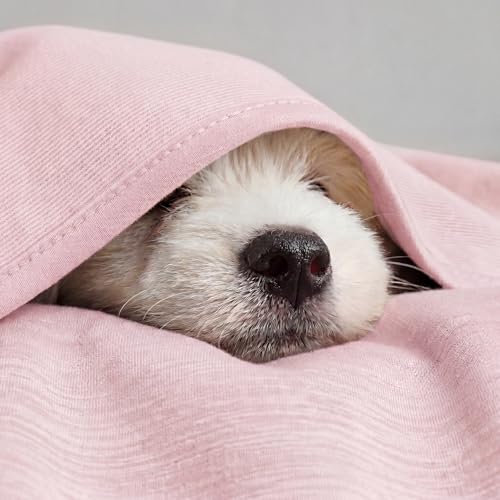 Image of Bedsure Pink Cooling Blanket for Hot Sleepers - Summer Cold Throw Blanket for Bed, Arc-Chill Lightweight Summer Bedding, Cool Thin Ice Cold Cooled Throws with Rayon Derived from Bamboo, 50x70