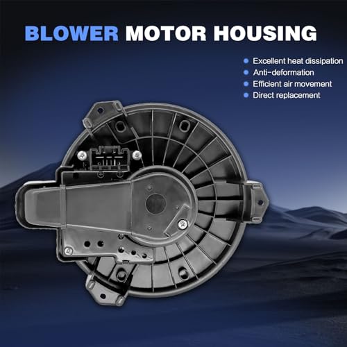 Image of 700215 Front HVAC Blower Motor for Toyota Tundra 2007-2020 | Fit for Toyota Camry 4Runner Highlander Venza Avalon 2005-2018, Lexus ES300h 2013, Dodge, Replace PM9351 75830 871030E040