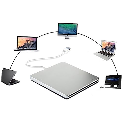 Quemador externo de DVD USB Type-C miniatura 5