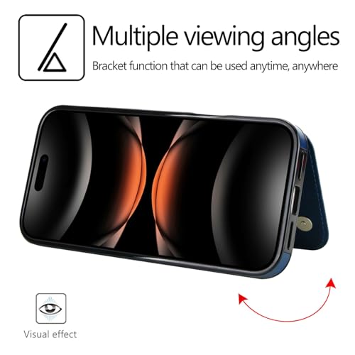 Coque iPhone 17 Pro Max Portefeuille Rouge Évitant les Rayures d'Écran