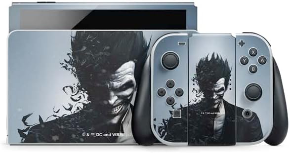 Skinit Decal Gaming Skin Compatible with Nintendo Switch OLED (2021) - Officially Licensed DC Comics Arkham Origins Arkham Logo Design