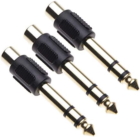 2 X 3.5mm MONO Mini Plug To 6.35mm 1/4" Female Socket Headphone Guitar Adapter - Foto 8