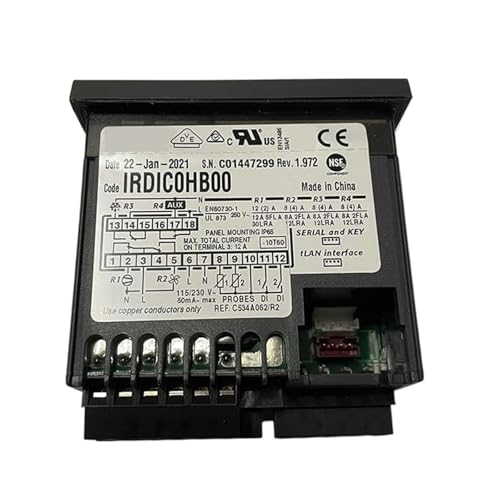 Controlador de temperatura IRDIC0HB00 para regular vitrinas con indicador de calor interno 3